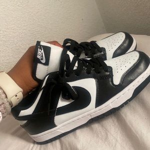 Black and white dunks